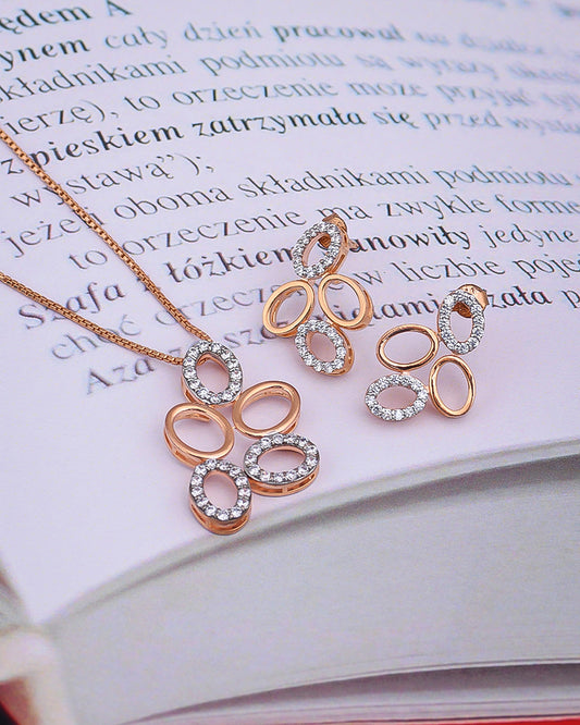 Stack Oval Set (Rose Gold Plated)