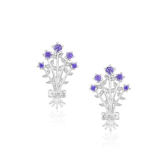 Blue Bouquet Earrings