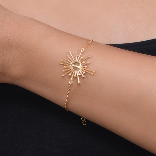 Sun Style Bracelet (Premium Gold Plated)