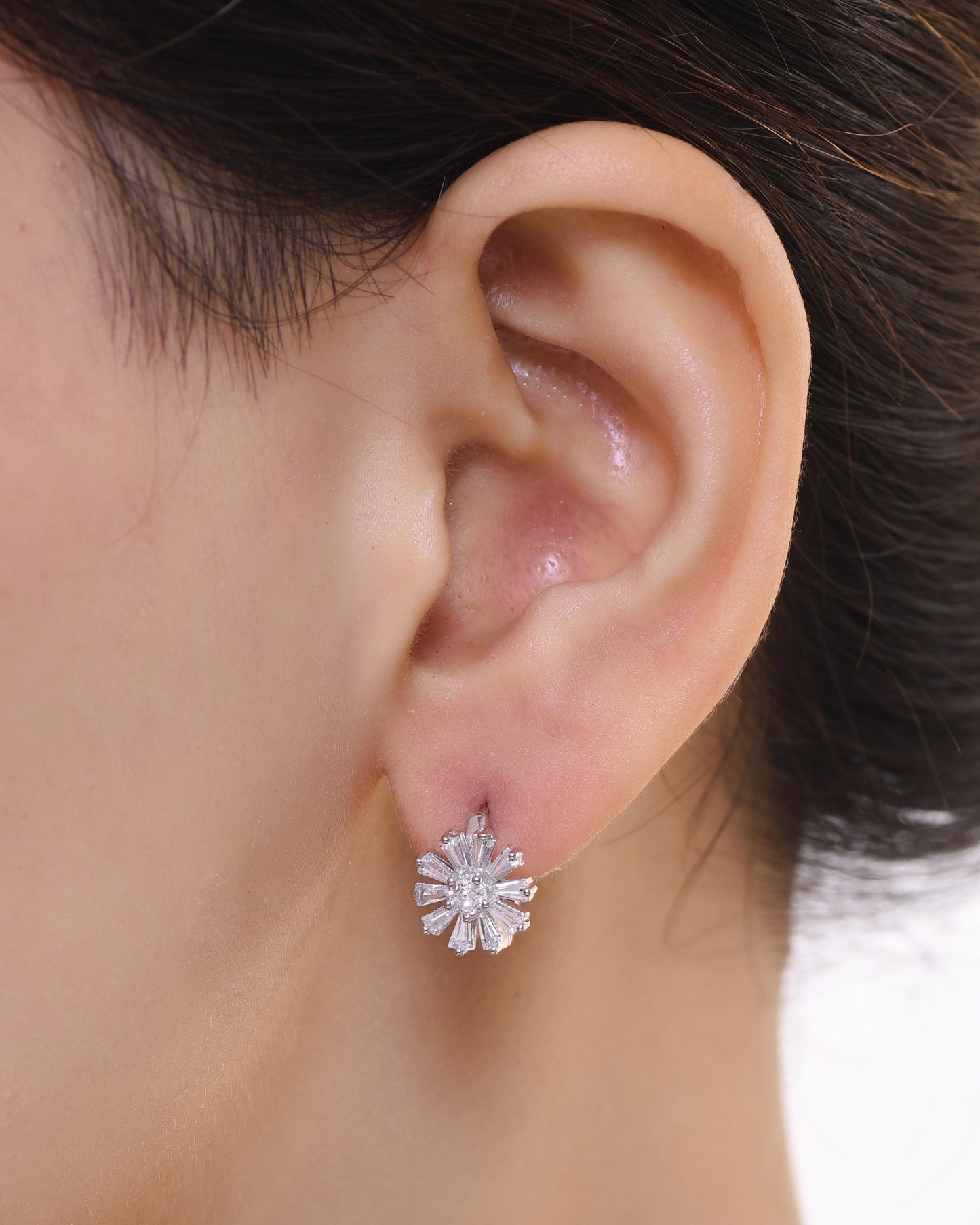 Crystal Flower Earrings