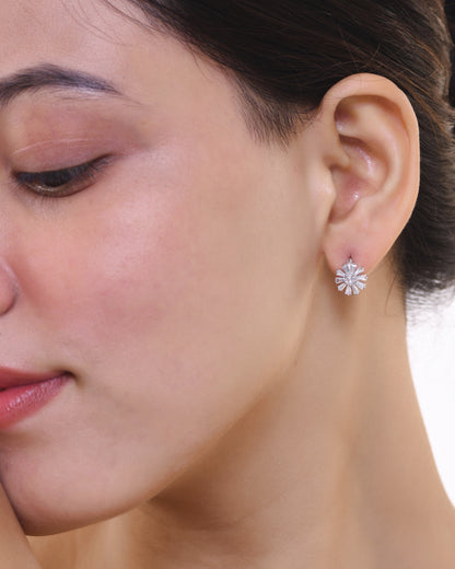 Crystal Flower Earrings