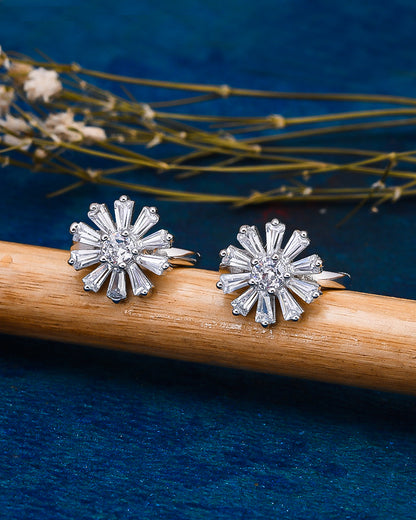 Crystal Flower Earrings