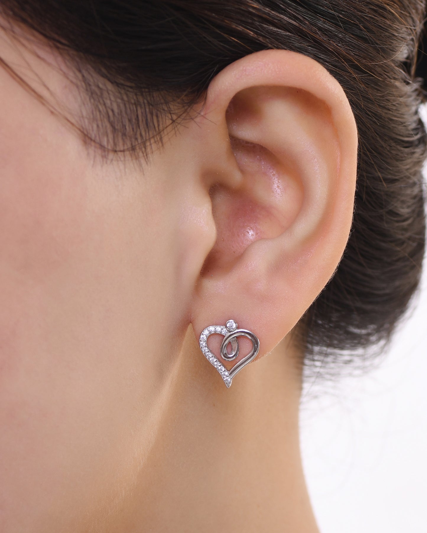 Curl Heart Earring