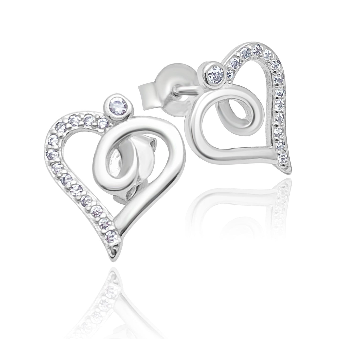 Curl Heart Earring