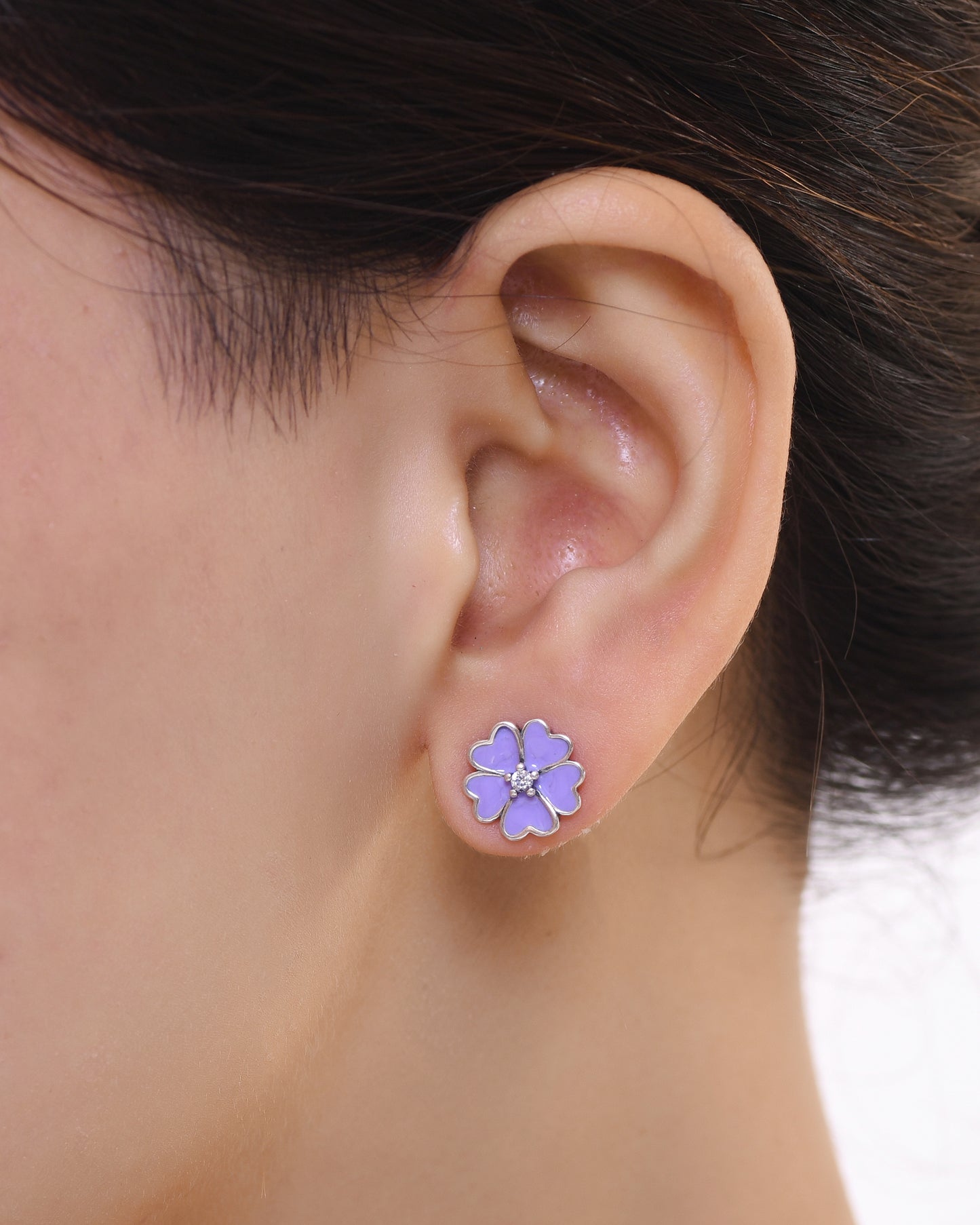 Fresh Bloom Earrings (Rhodium Plated)