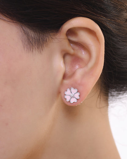 Fresh Bloom Earrings (Rhodium Plated)