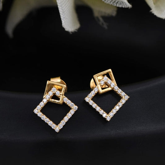 Tumbled Square Earrings