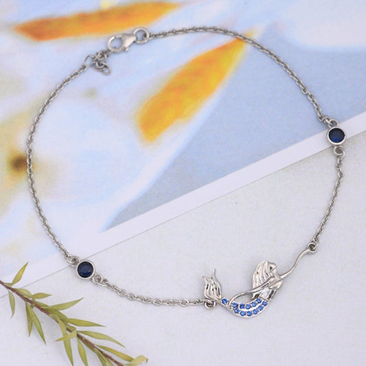 Blue Mermaid Anklet