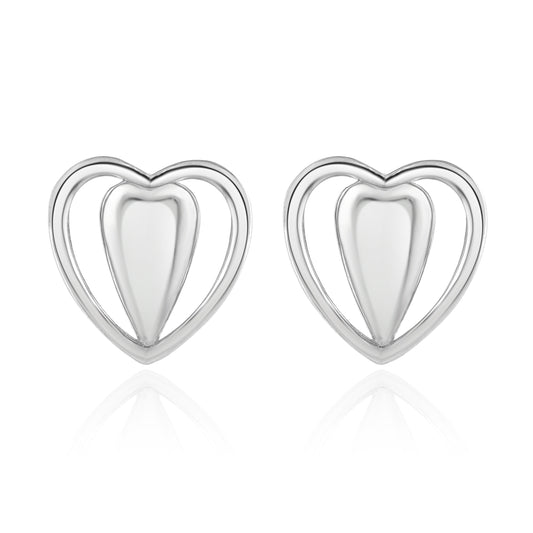 Twin Heart Earrings