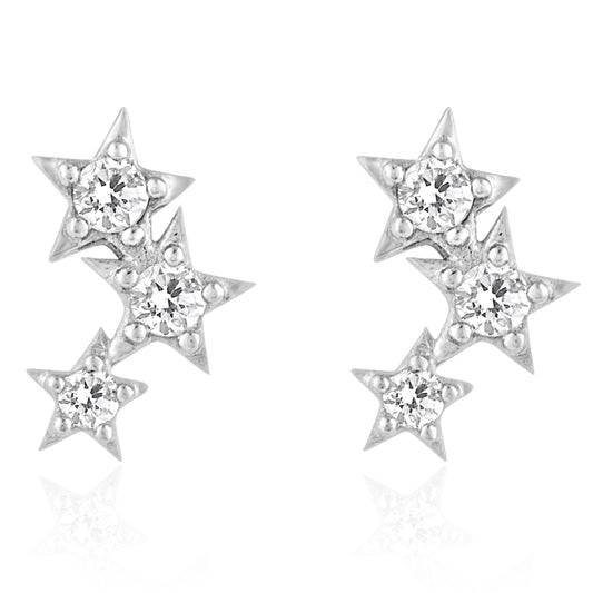 Star-in-Row Earrings