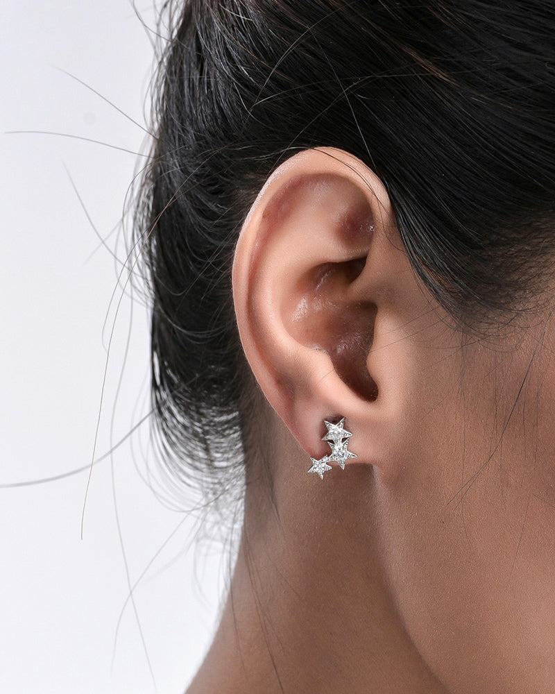 Star-in-Row Earrings