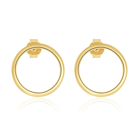 Itsmee Circle Earrings (Premium Gold Plated)