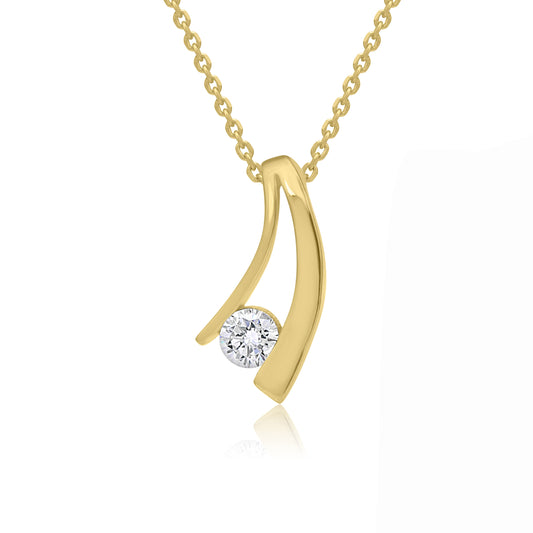 Double Stroke Necklace (Pro Gold Plated)