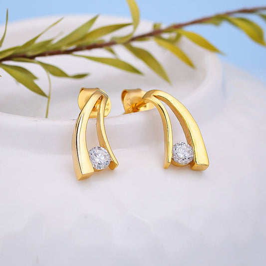 Double Stroke Earrings (Pro Gold Plated)