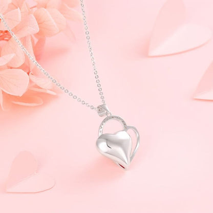 Itsmee In-Heart Necklace (Austrian Crystal & Rhodium Plated)